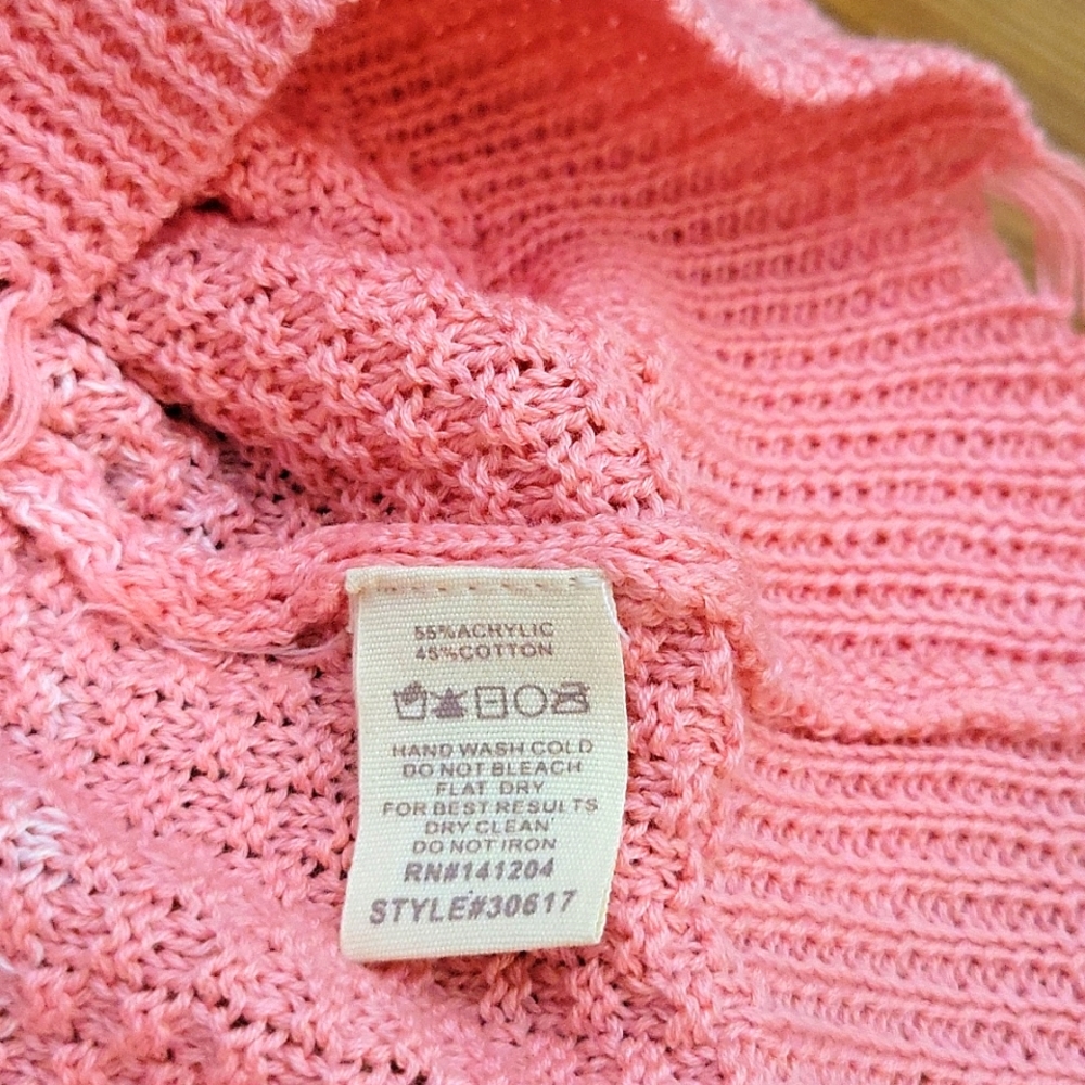 NWT Hem & Thread Vintage Distressed Ombre Sweater/ M - Picture 6 of 7